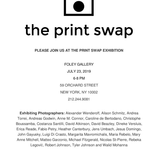 The print swap exhibition - Foley Gallery, New York 2019